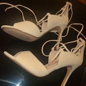 Cream sandals